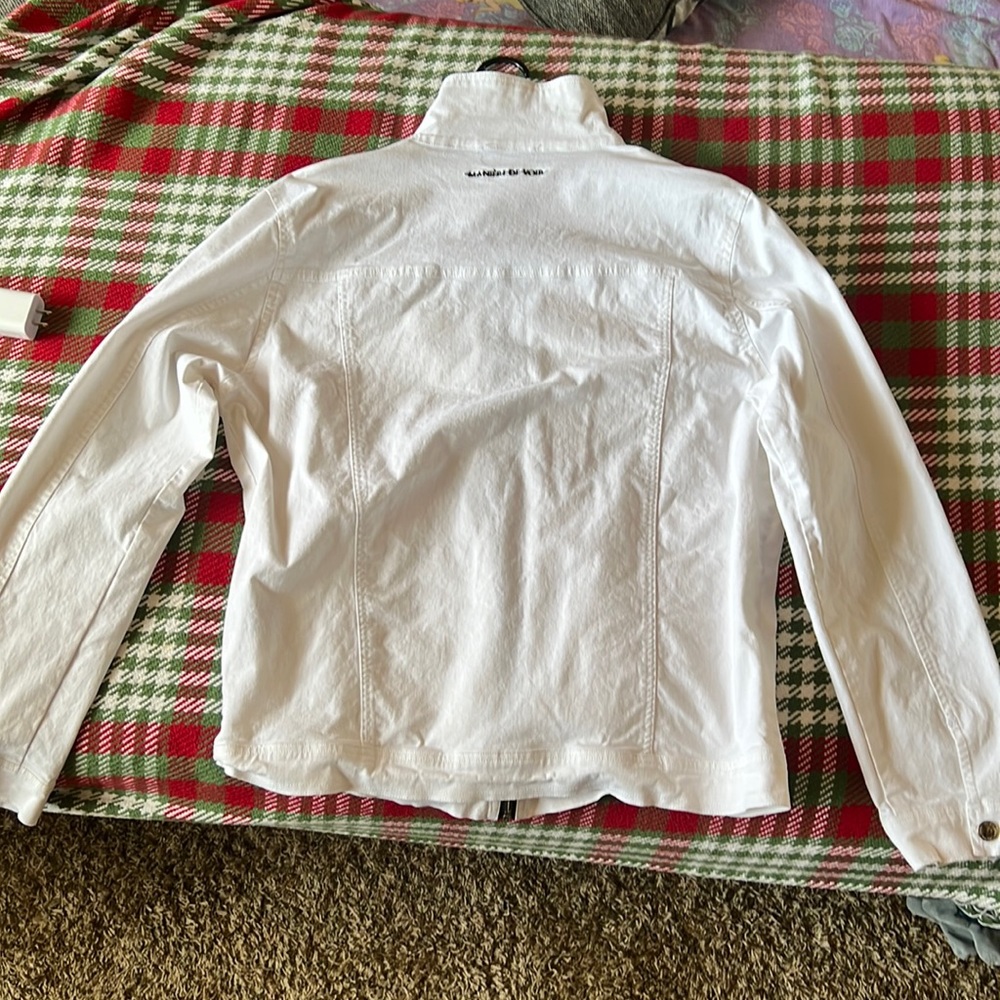 White and black jacket